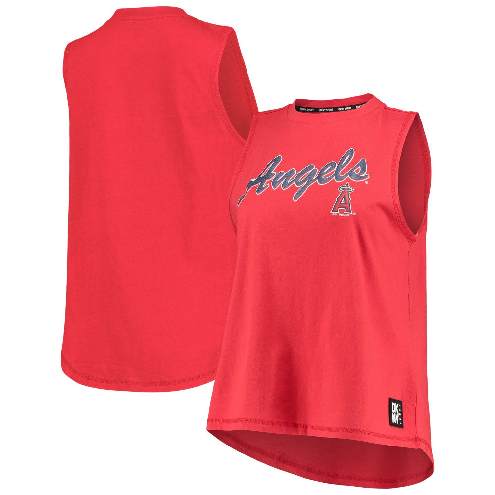 Red Los Angeles Angels DKNY Sport Women's Marcie Tank Top