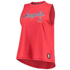 Red Los Angeles Angels DKNY Sport Women's Marcie Tank Top