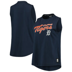 Navy Detroit Tigers DKNY Sport Women's Marcie Tank Top