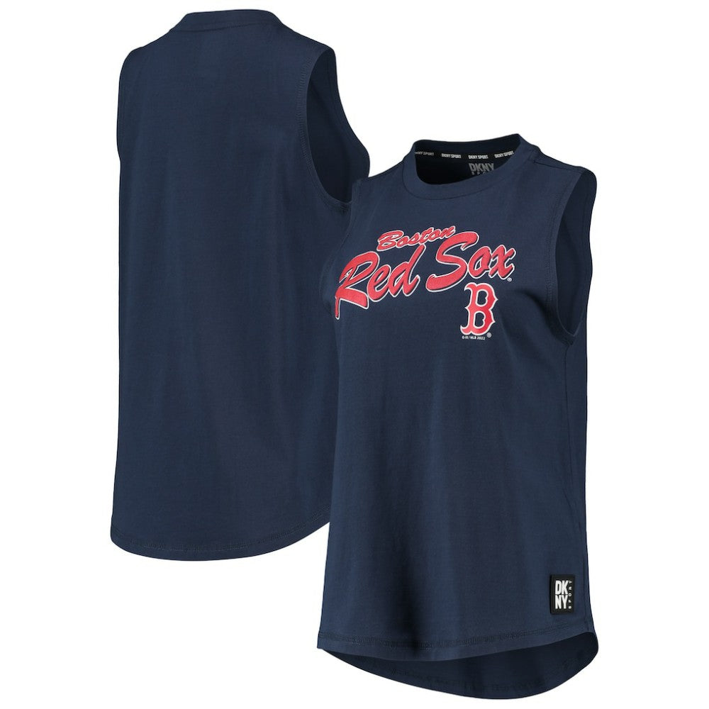 Navy Boston Red Sox DKNY Sport Women's Marcie Tank Top