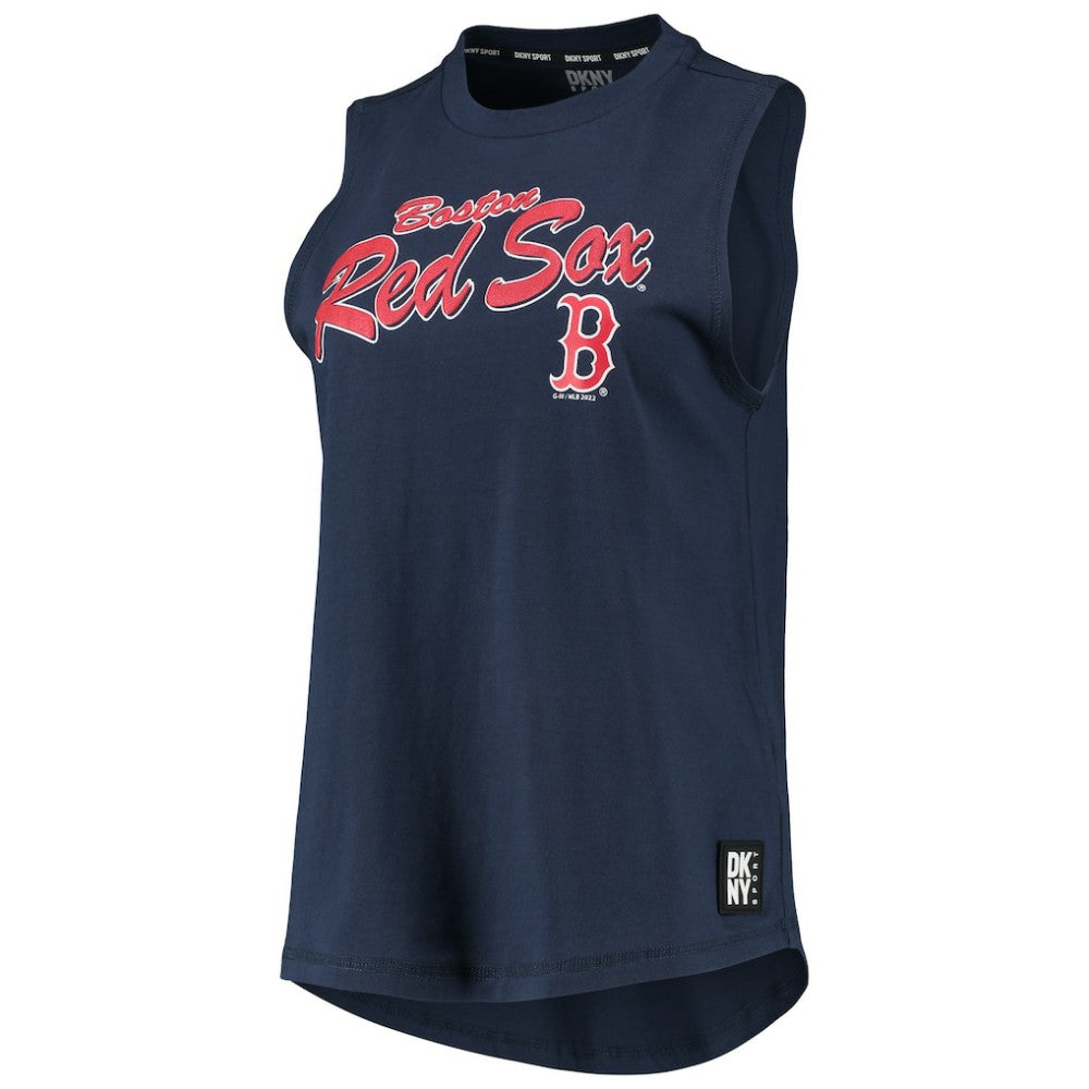 Navy Boston Red Sox DKNY Sport Women's Marcie Tank Top