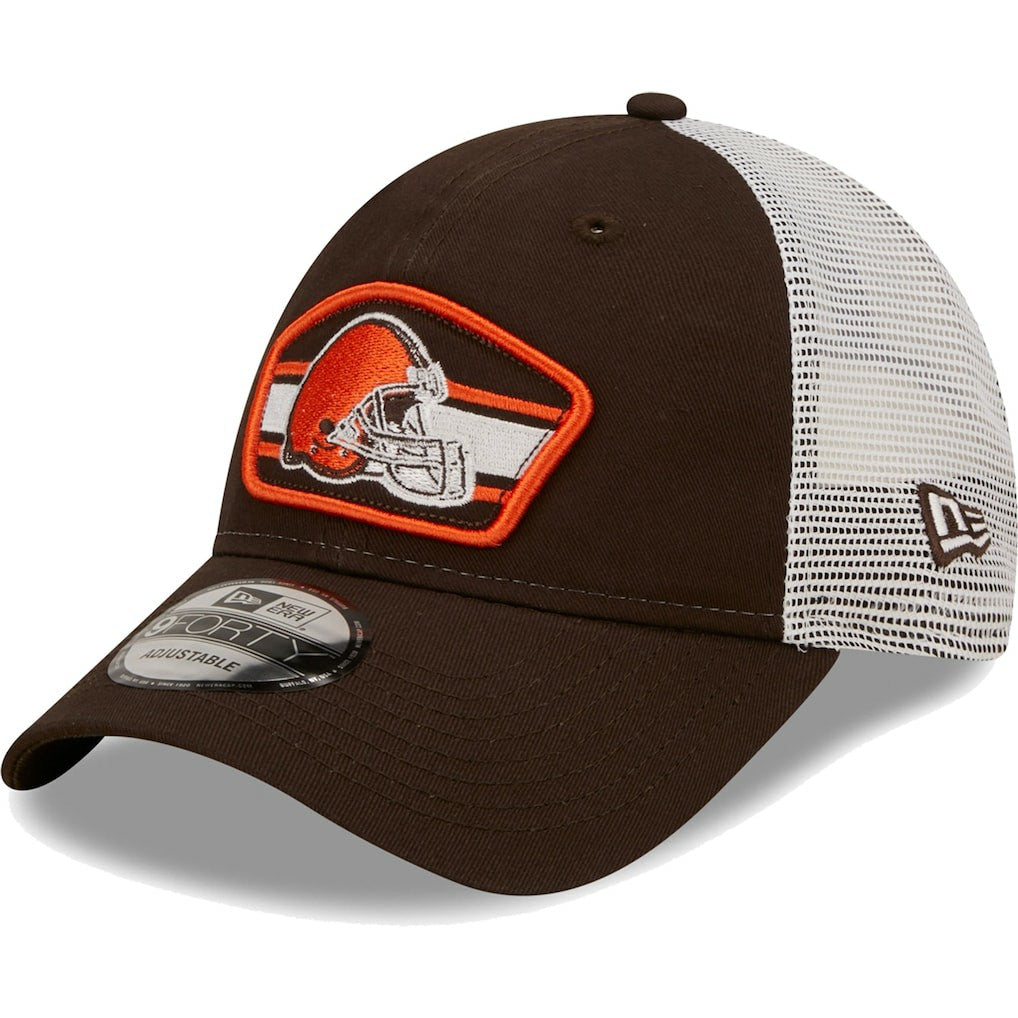 Logo Patch Trucker 9FORTY Snapback Hat - Cleveland Browns Hats
