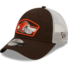 Logo Patch Trucker 9FORTY Snapback Hat - Cleveland Browns Hats