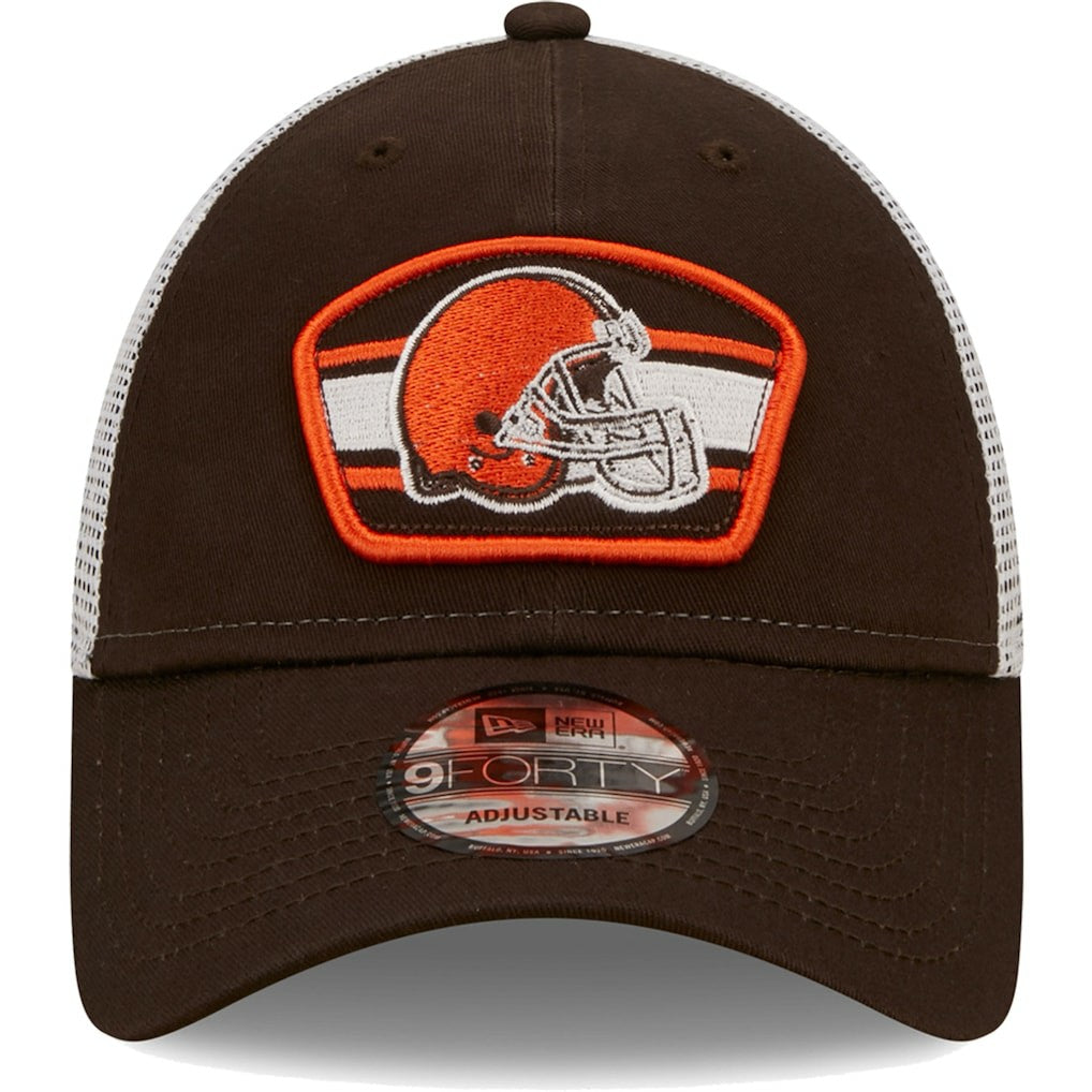 Logo Patch Trucker 9FORTY Snapback Hat - Cleveland Browns Hats