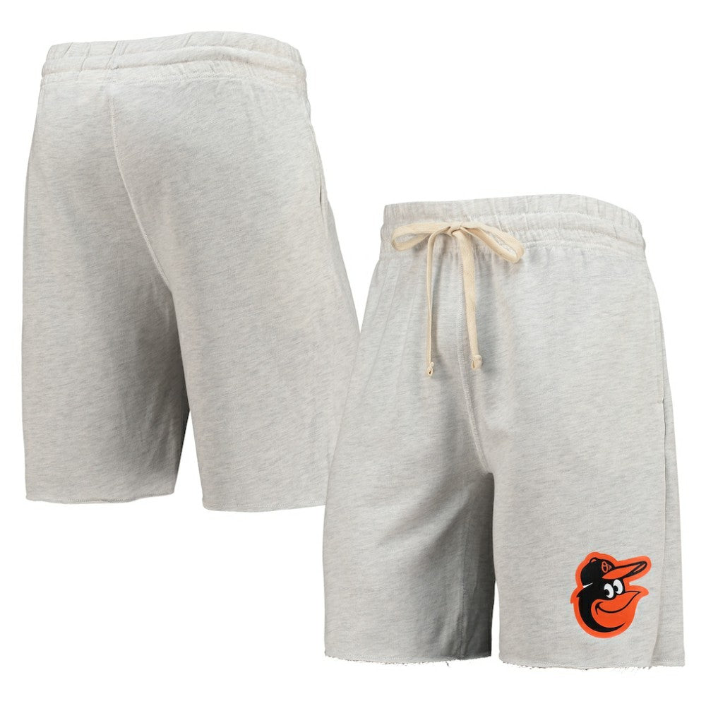 Oatmeal Baltimore Orioles Concepts Sport Mainstream Terry Tri-Blend Shorts