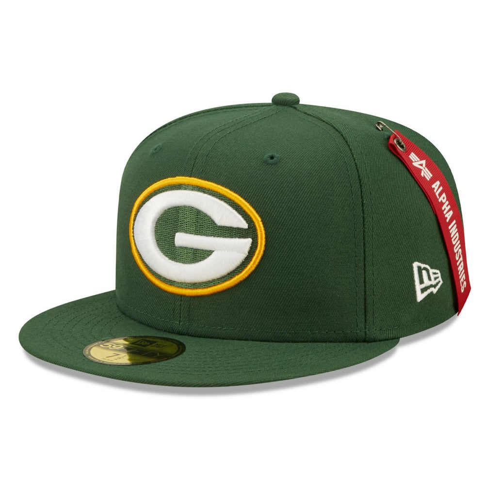 x Alpha Industries Alpha 59FIFTY Fitted Hat - Green Bay Packers Hats