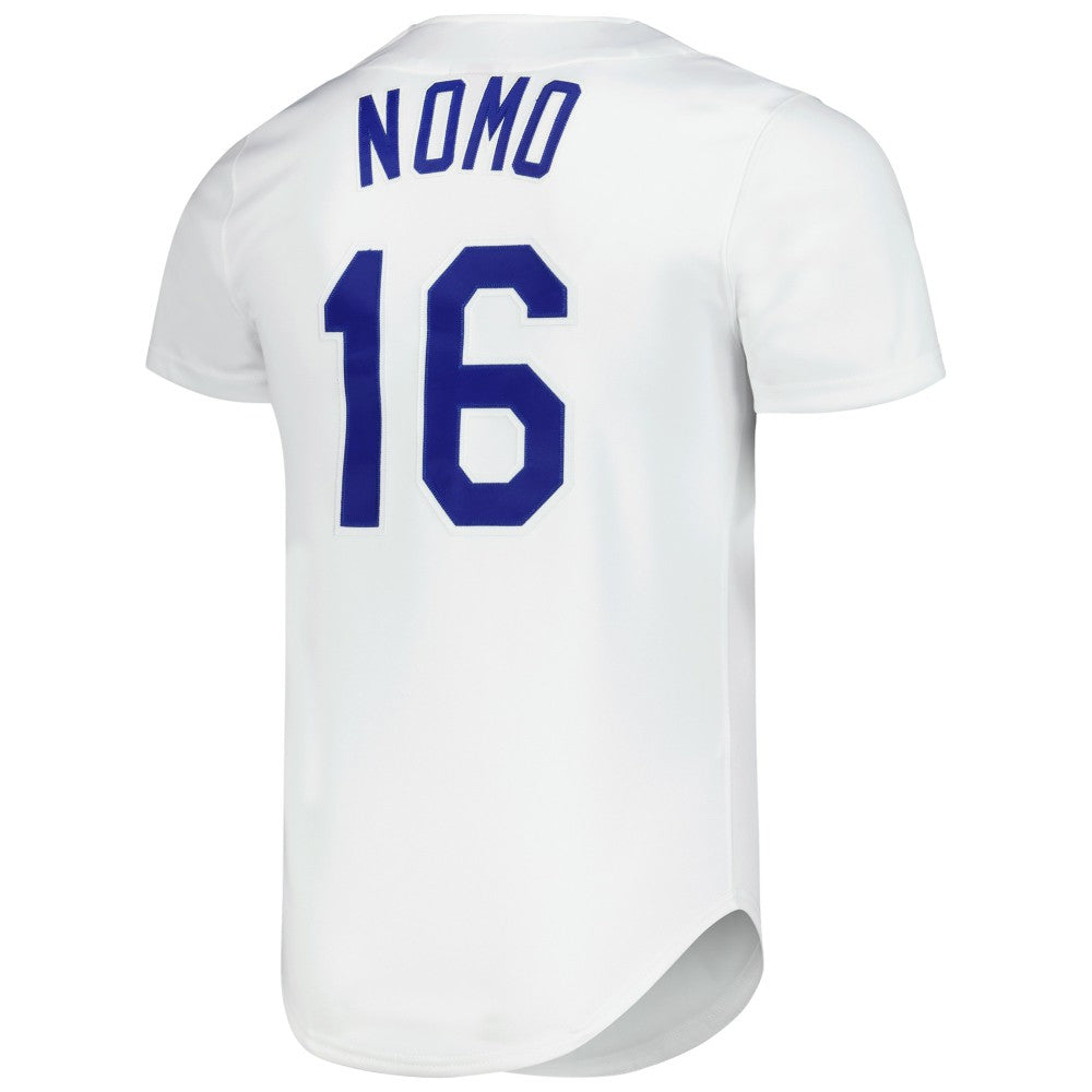 White Hideo Nomo Los Angeles Dodgers Mitchell & Ness Cooperstown Collection Authentic Jersey