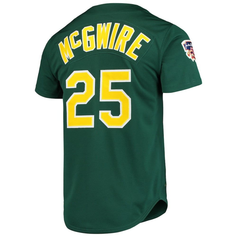 Green Mark McGwire Athletics Mitchell & Ness 1997 Cooperstown Collection Authentic Jersey