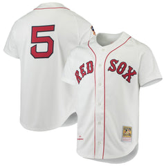 White Nomar Garciaparra Boston Red Sox Mitchell & Ness 1997 Cooperstown Collection Authentic Jersey