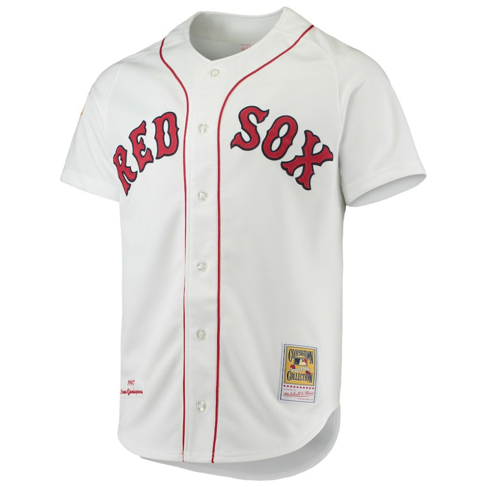 White Nomar Garciaparra Boston Red Sox Mitchell & Ness 1997 Cooperstown Collection Authentic Jersey