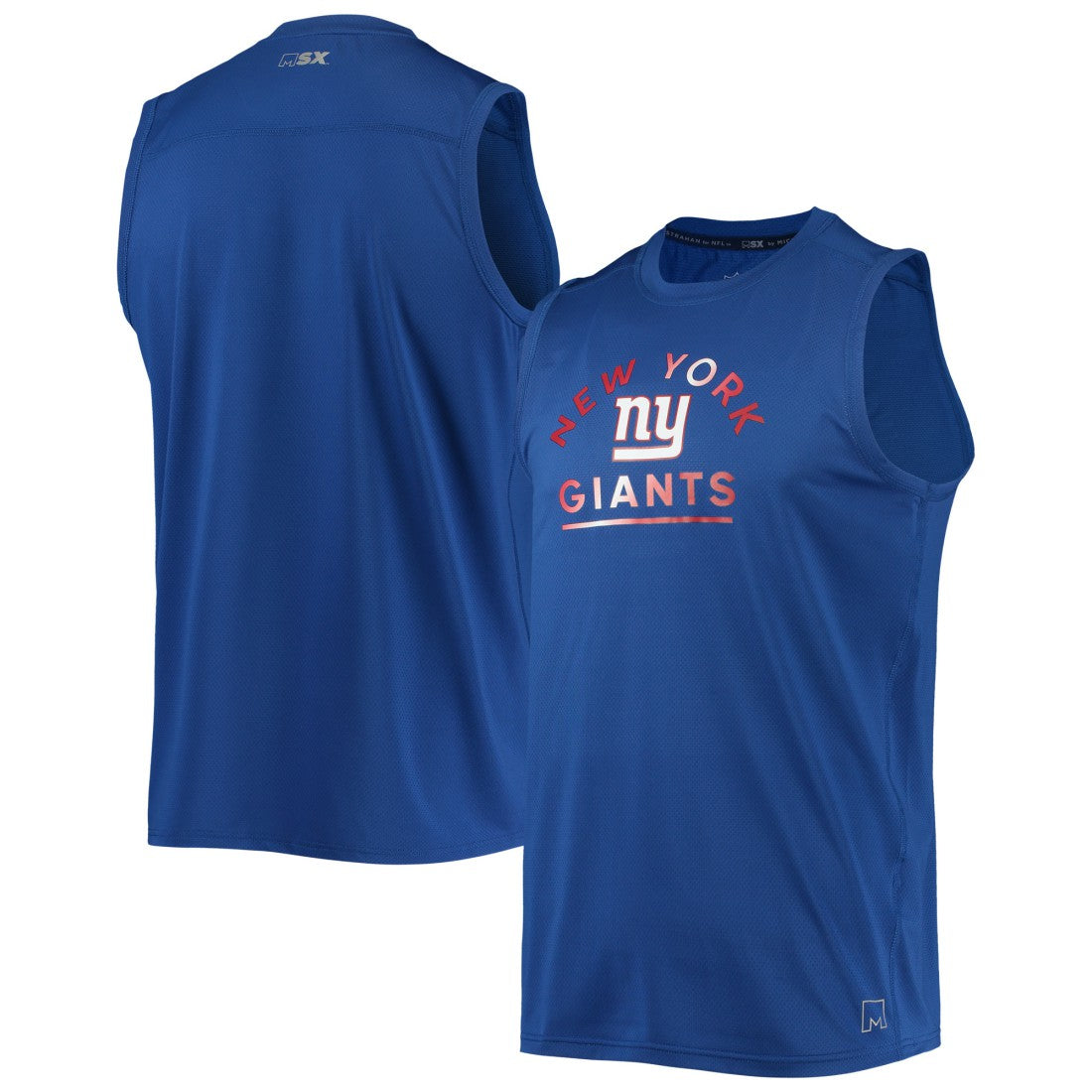 MSX by Michael Strahan Rebound Tank Top - New York Giants Tops
