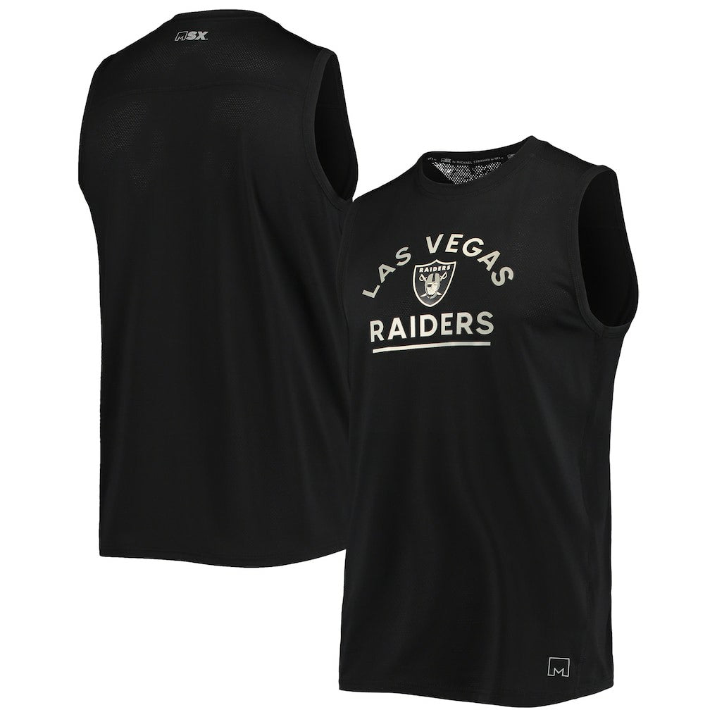MSX by Michael Strahan Rebound Tank Top - Las Vegas Raiders Tops