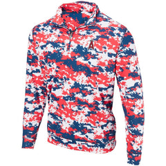 Red Los Angeles Angels Digital Camo Performance Quarter-Zip Pullover Jacket