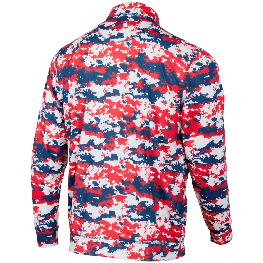 Red Los Angeles Angels Digital Camo Performance Quarter-Zip Pullover Jacket