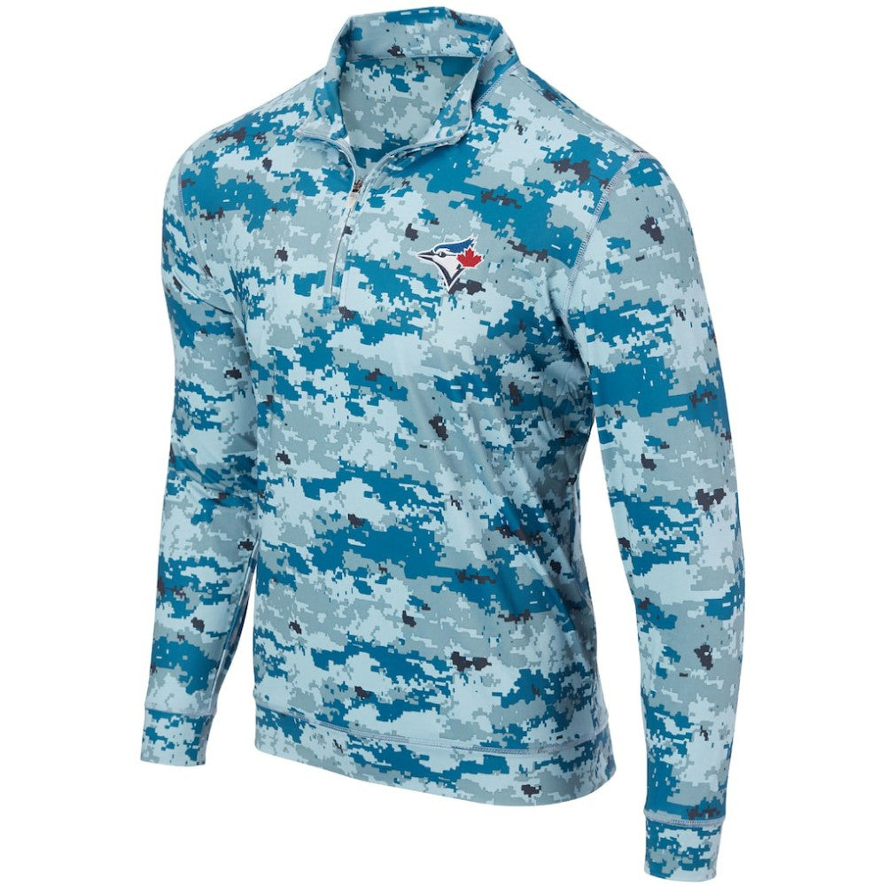 Royal Toronto Blue Jays Digital Camo Performance Quarter-Zip Pullover Jacket
