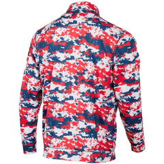 Red Washington Nationals Digital Camo Performance Quarter-Zip Pullover Jacket