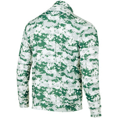 Green Athletics Digital Camo Performance Quarter-Zip Pullover Jacket