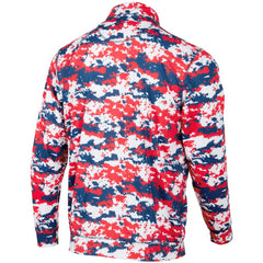 Red Texas Rangers Digital Camo Performance Quarter-Zip Pullover Jacket