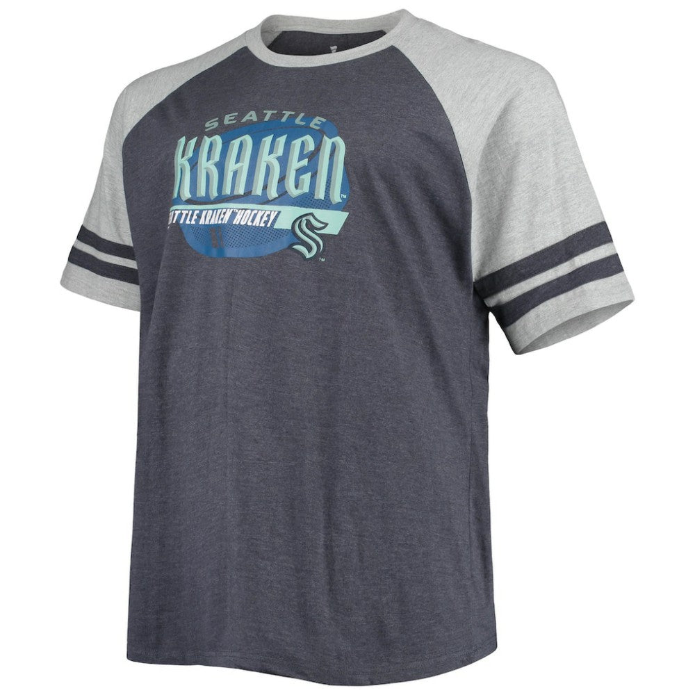 NHL Seattle Kraken Big & Tall Raglan T-Shirt