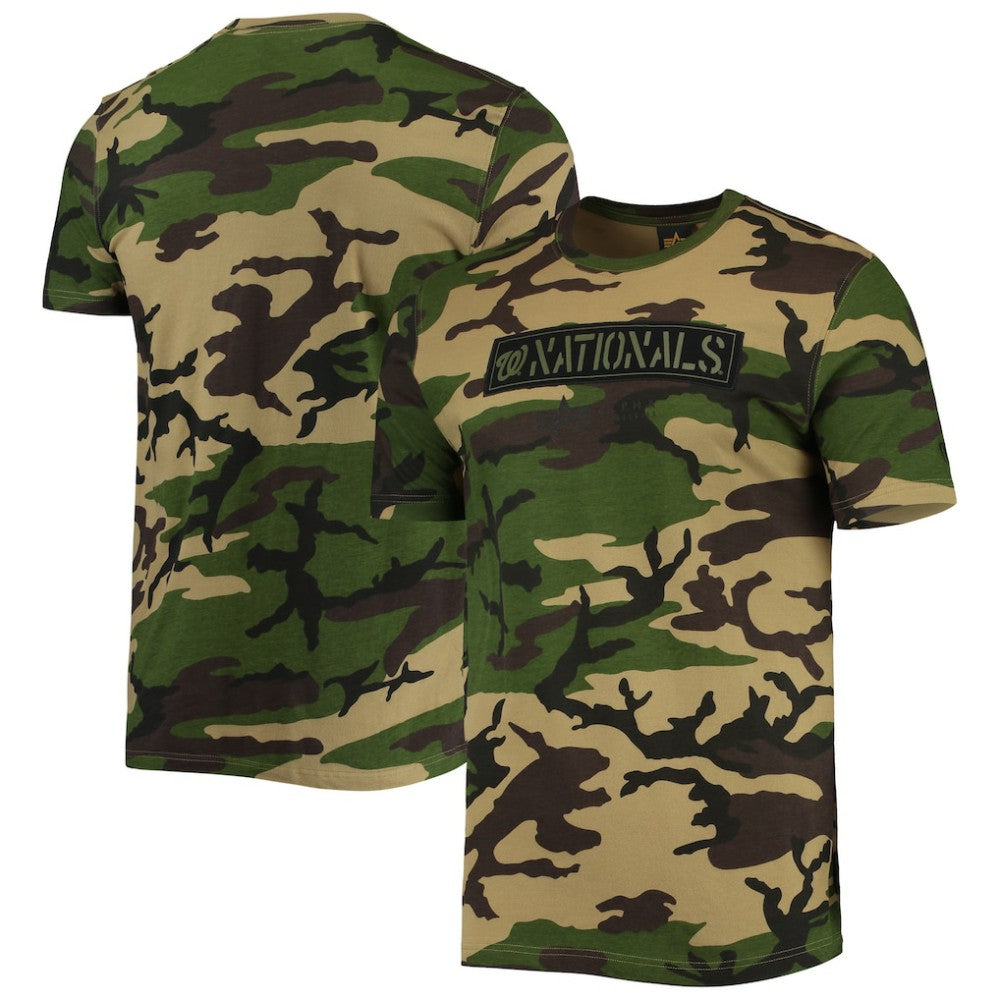 Camo Washington Nationals New Era Club T-Shirt