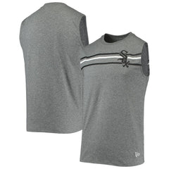 Heathered Gray Chicago White Sox New Era Muscle Tank Top