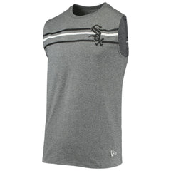 Heathered Gray Chicago White Sox New Era Muscle Tank Top