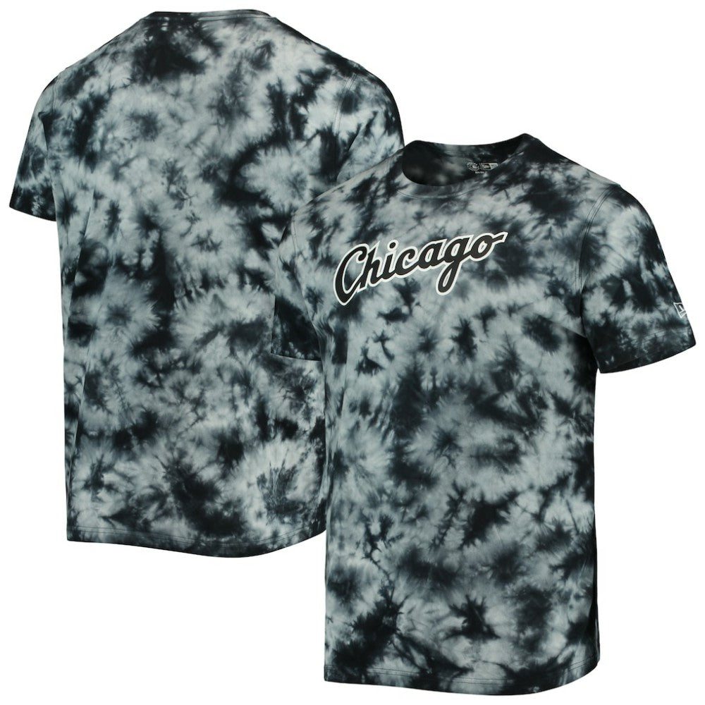 Black Chicago White Sox New Era Team Tie-Dye T-Shirt