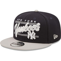 Navy/Gray New York Yankees New Era Team Script 9FIFTY Adjustable Snapback Hat