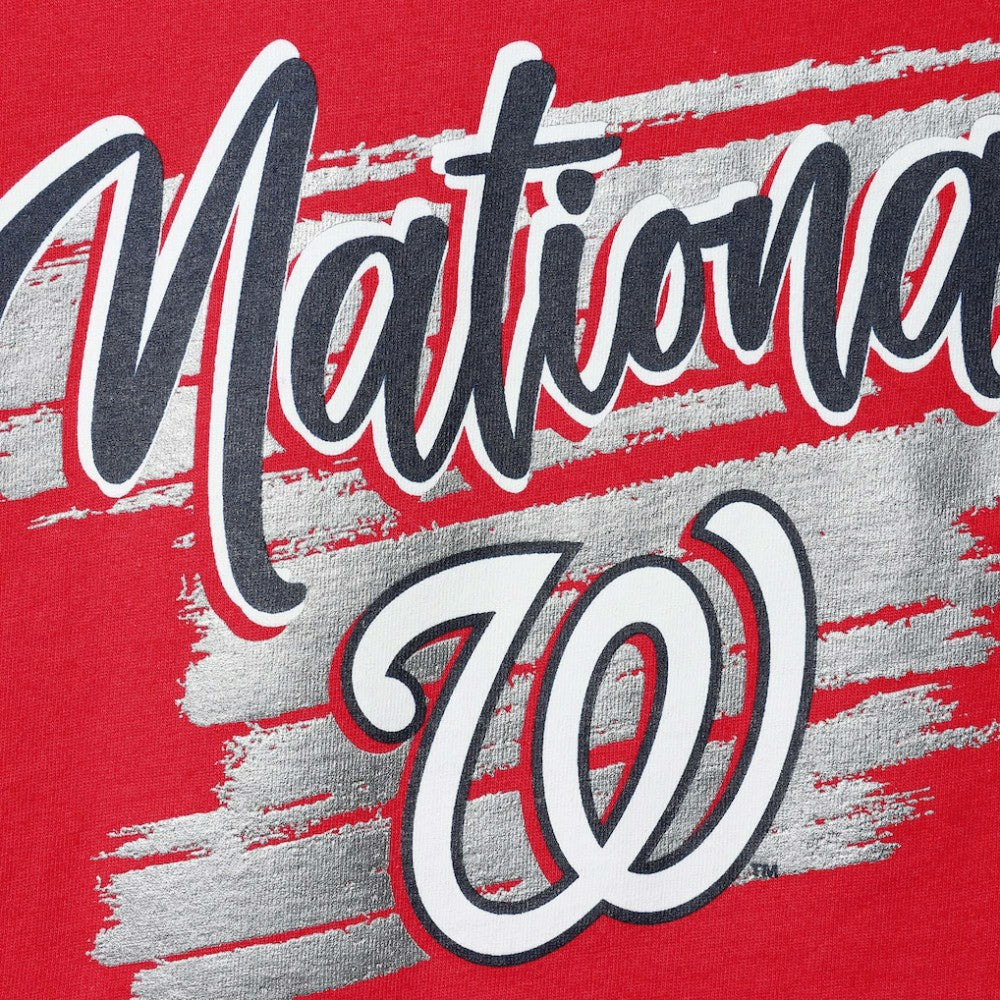 Red Washington Nationals Girls Youth Dream Scoop-Neck T-Shirt