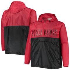 NHL Chicago Blackhawks Big & Tall Anorak Half-Zip Pullover Hoodie