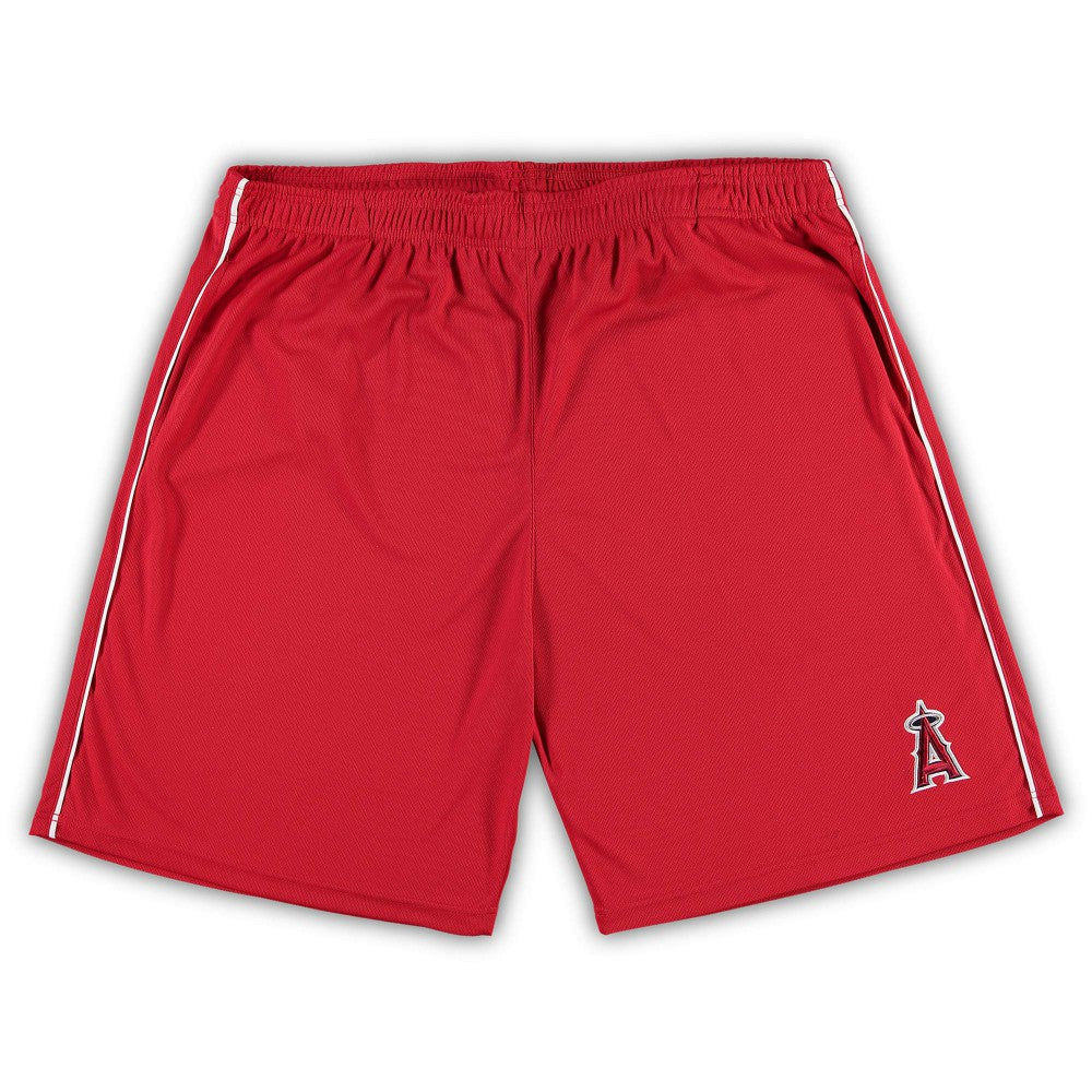 Red Los Angeles Angels Big & Tall Mesh Shorts