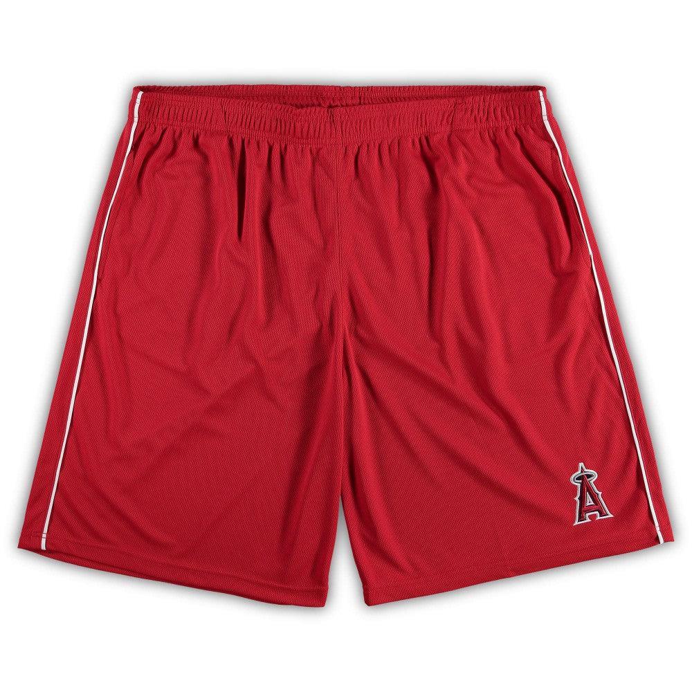 Red Los Angeles Angels Big & Tall Mesh Shorts