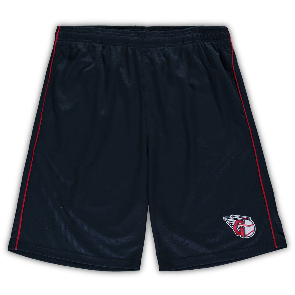Navy Cleveland Guardians Big & Tall Mesh Shorts