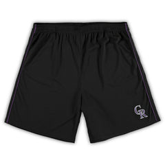 Black Colorado Rockies Big & Tall Mesh Shorts