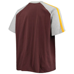 Brown/Heathered Gray San Diego Padres Big & Tall Circular Raglan T-Shirt