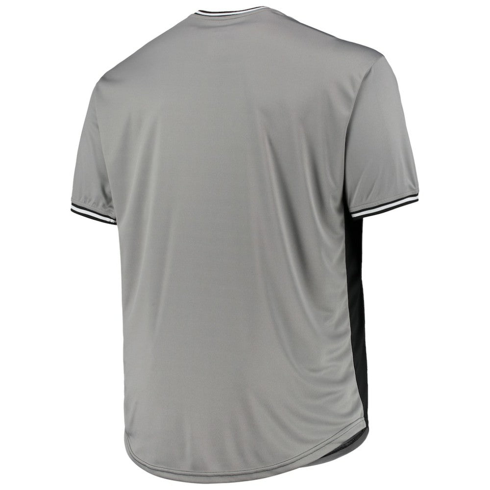 Black/Gray Chicago White Sox Solid V-Neck T-Shirt