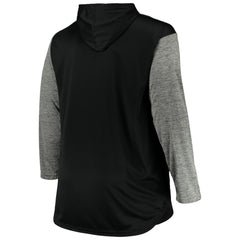 Black/Heathered Gray Chicago White Sox Big & Tall Wordmark Club Pullover Hoodie