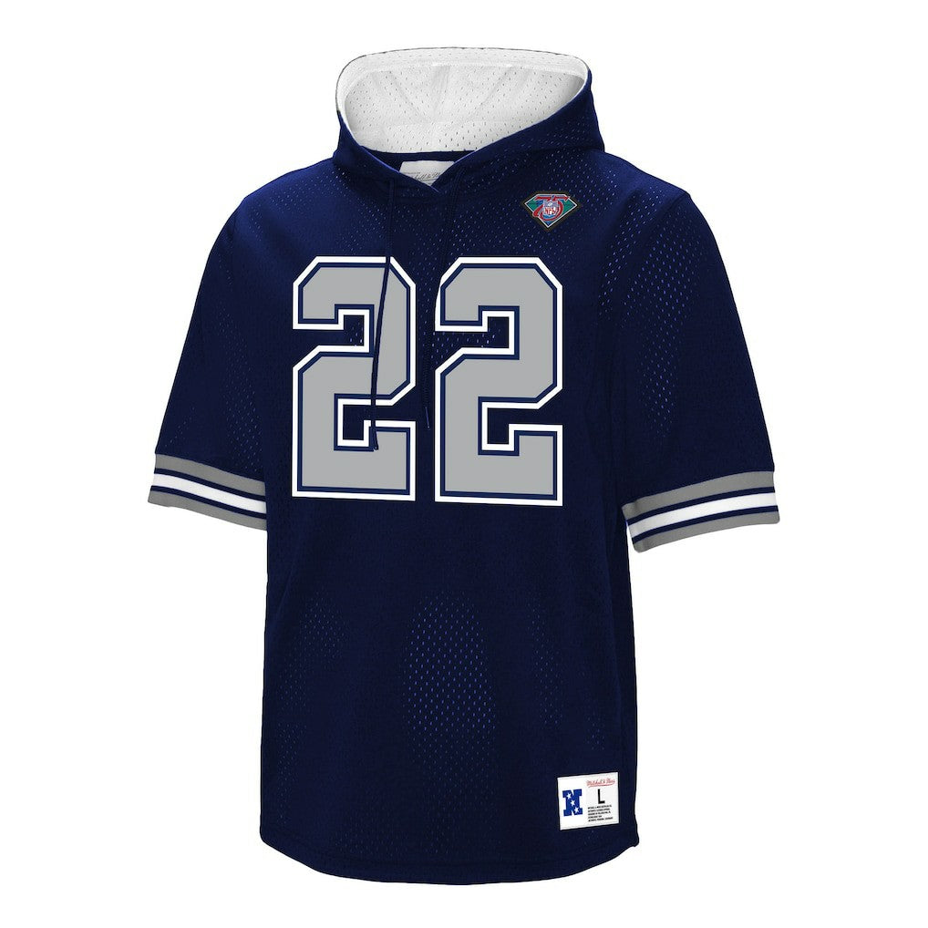 Emmitt Smith  Retired Player Mesh Name & Number Hoodie T-Shirt - Dallas Cowboys Hoodies