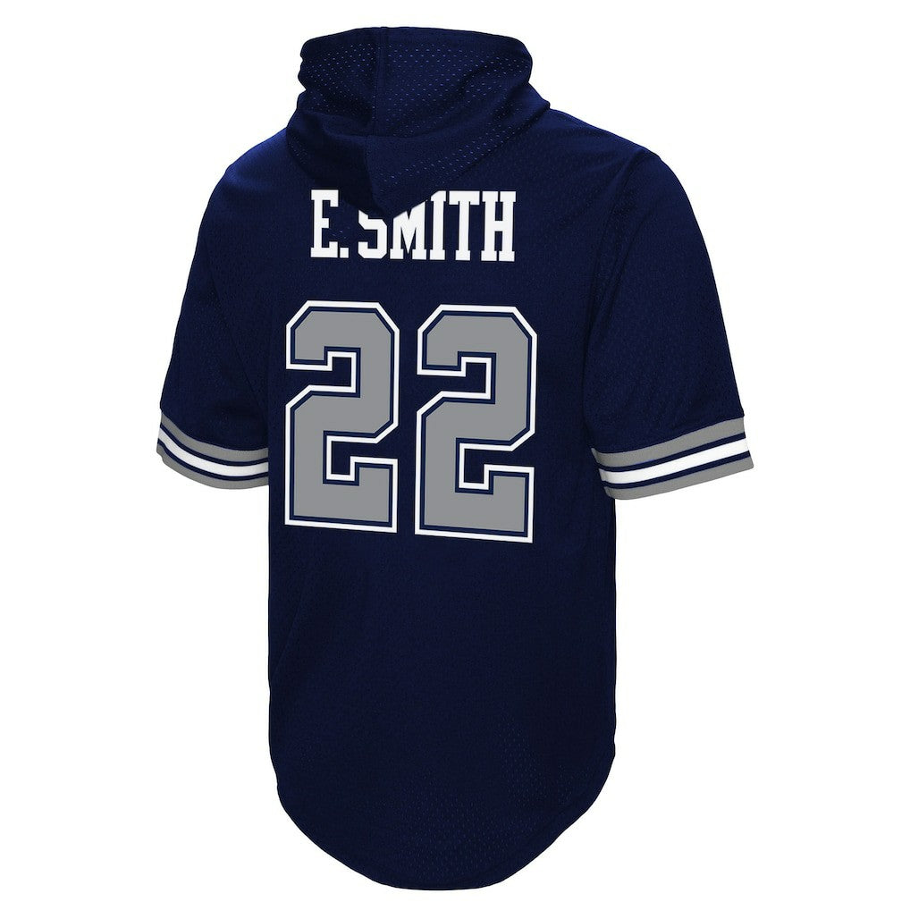 Emmitt Smith  Retired Player Mesh Name & Number Hoodie T-Shirt - Dallas Cowboys Hoodies