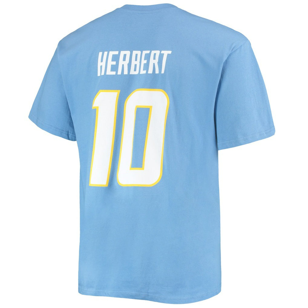 Justin Herbert  Big & Tall Player Name & Number T-Shirt - Los Angeles Chargers T-shirts