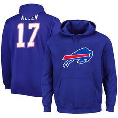 Josh Allen  Big & Tall Fleece Name & Number Pullover Hoodie - Buffalo Bills Hoodies