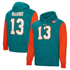 Dan Marino  Retired Player Name & Number Pullover Hoodie - Miami Dolphins Hoodies