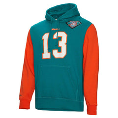 Dan Marino  Retired Player Name & Number Pullover Hoodie - Miami Dolphins Hoodies