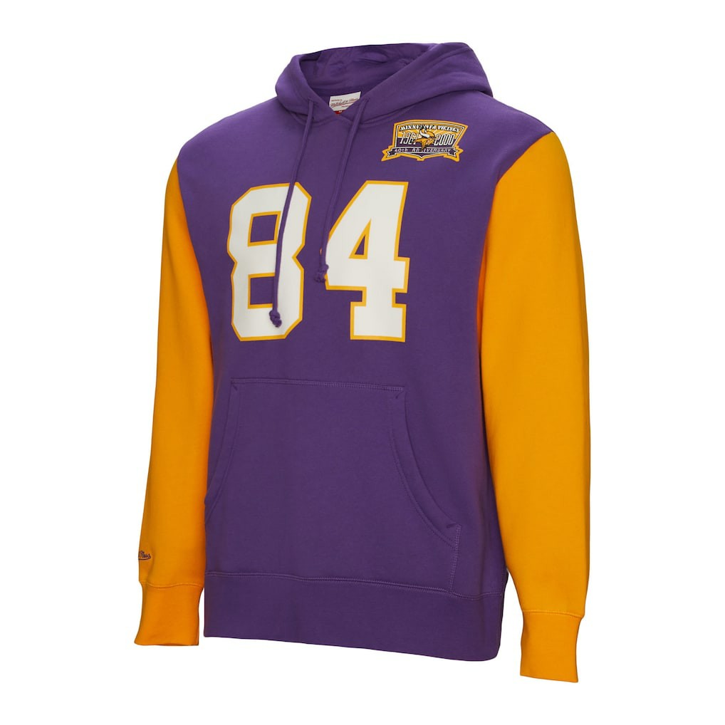 Randy Moss  Retired Player Name & Number Pullover Hoodie - Minnesota Vikings Hoodies