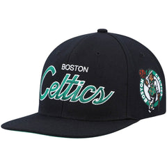 Mitchell & Ness Boston Celtics Hardwood Classics Script 2.0 Snapback Hat