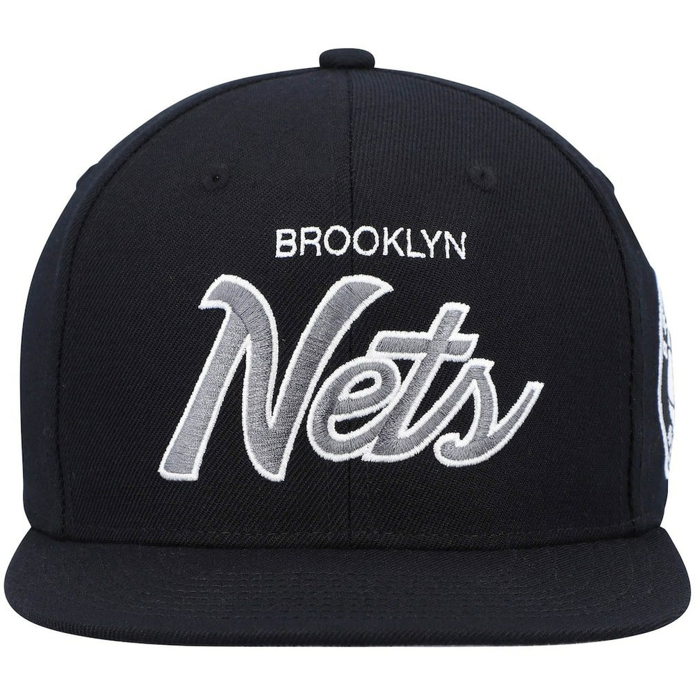 Mitchell & Ness Brooklyn Nets Hardwood Classics Script 2.0 Snapback Hat
