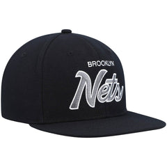 Mitchell & Ness Brooklyn Nets Hardwood Classics Script 2.0 Snapback Hat