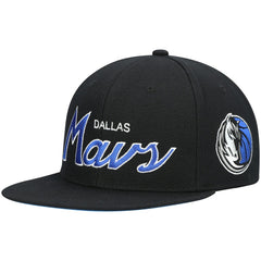 Mitchell & Ness Dallas Mavericks Hardwood Classics Script 2.0 Snapback Hat sale