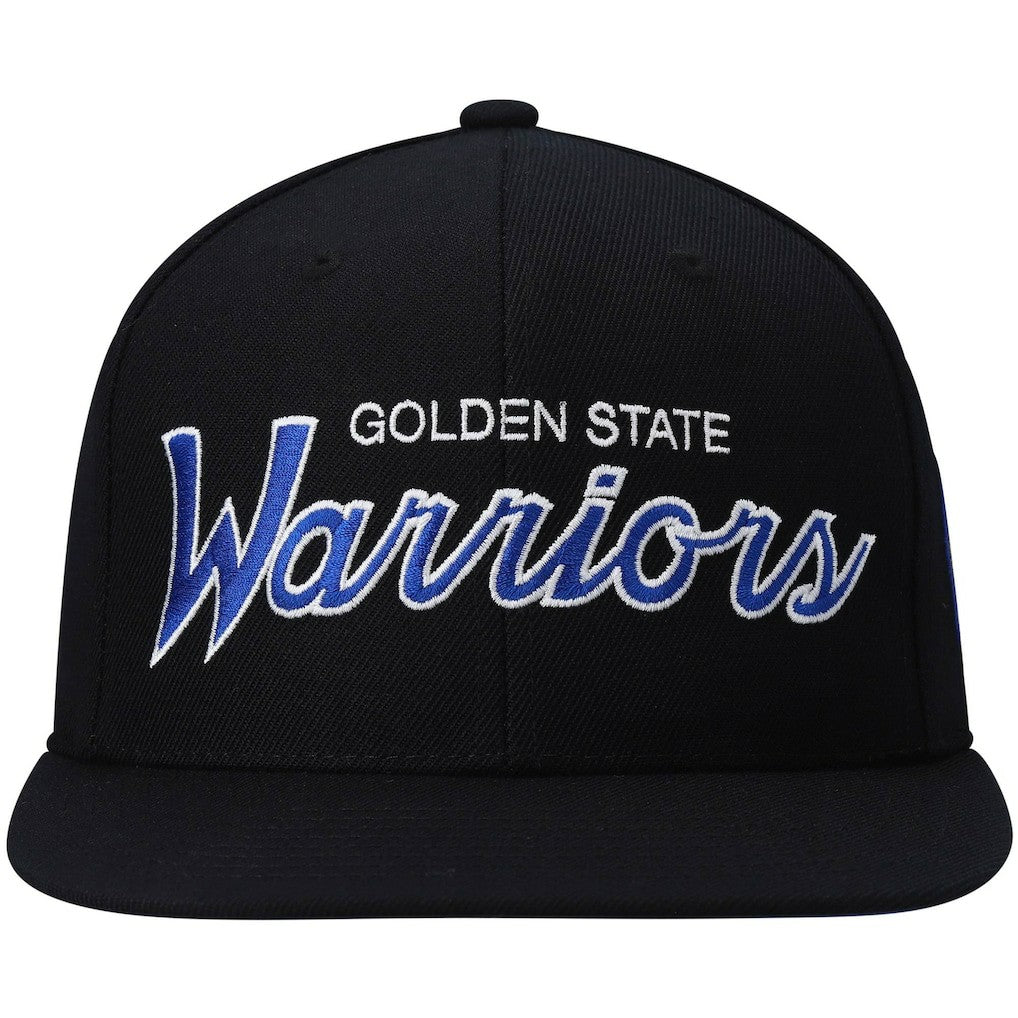 Mitchell & Ness Golden State Warriors Hardwood Classics Script 2.0 Snapback Hat sale