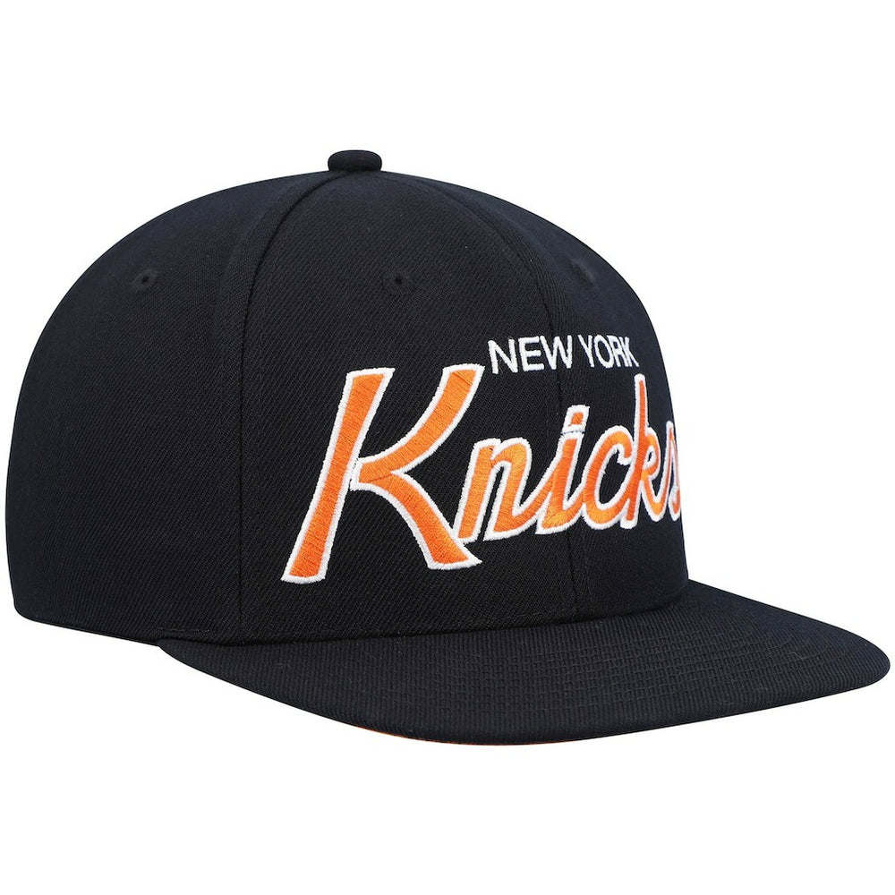 Mitchell & Ness New York Knicks Hardwood Classics Script 2.0 Snapback Hat